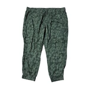Orvis Classic Collection Green Camo Print Jogger Pants‎ - Women's Size XXL